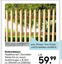 Hellweg Senkrechtzaun Angebot