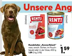 Hellweg Rinti hundefutter kennerfleisch Angebot