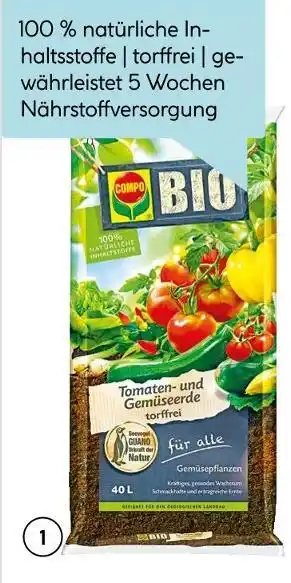 Hellweg Compo bio tomaten- und gemüseerde Angebot