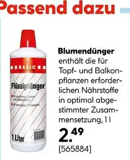 Hellweg Basic blumendünger Angebot