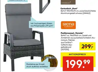 Hellweg Siena garden positionssessel „taranto“ Angebot