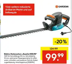 Hellweg Gardena elektro-heckenschere „easycut 500/55“ Angebot