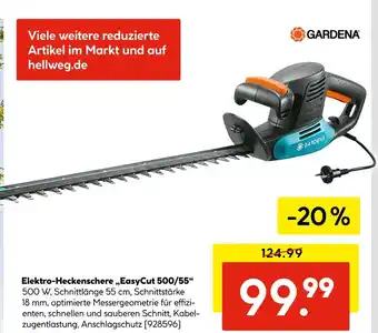Hellweg Gardena elektro-heckenschere „easycut 500/55“ Angebot