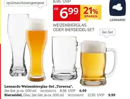 XXXLutz Leonardo weizenbierglas-set „taverna“ oder bierseidel Angebot