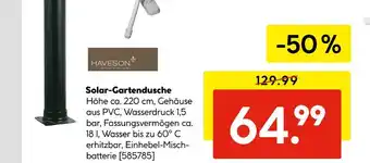 Hellweg Haveson solar-gartendusche Angebot