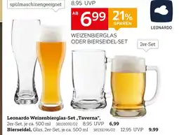 XXXLutz Leonardo weizenbierglas-set „taverna“ oder bierseidel Angebot