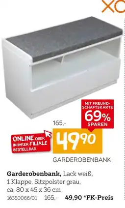 XXXLutz Garderobenbank Angebot