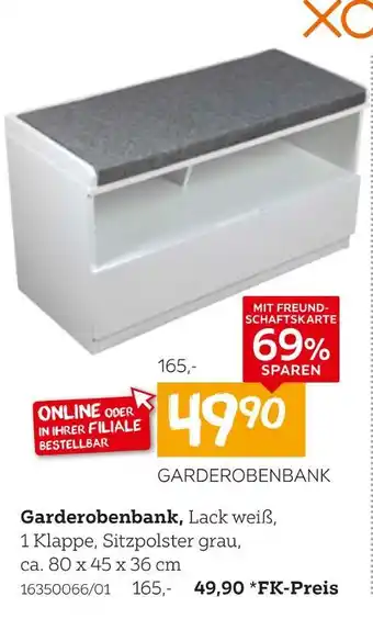 XXXLutz Garderobenbank Angebot