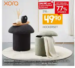 XXXLutz Xora hockerset Angebot