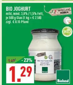 Marktkauf Bioland bio joghurt Angebot