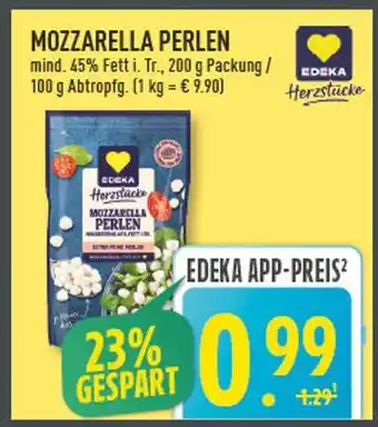 Marktkauf Edeka mozzarella perlen Angebot