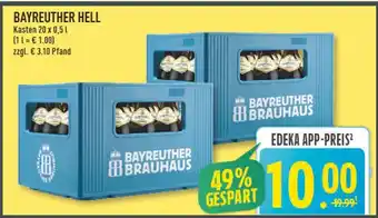 Marktkauf Bayreuther brauhaus bayreuther hell Angebot