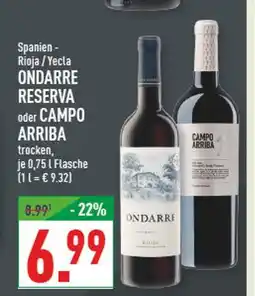 Marktkauf Ondarre reserva Angebot