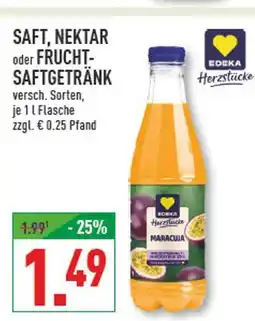 Marktkauf Edeka saft, nektar oder fruchtsaftgetränk Angebot