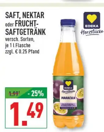 Marktkauf Edeka saft, nektar oder fruchtsaftgetränk Angebot