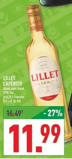 Marktkauf Lillet l'apéritif Angebot