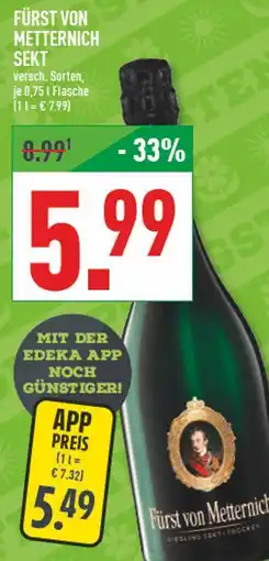Marktkauf Fürst von metternich sekt Angebot