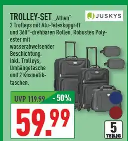 Marktkauf Juskys trolley-set „athen“ Angebot