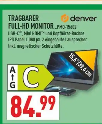 Marktkauf Denver tragbarer full-hd monitor Angebot