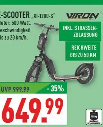 Marktkauf Viron e-scooter „xi-1200-s“ Angebot