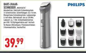 Marktkauf Philips bart-/haar-schneider „mg5920/15“ Angebot