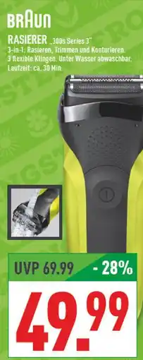 Marktkauf Braun rasierer .300s series 3 Angebot