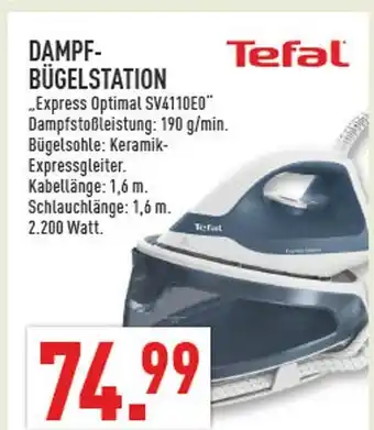Marktkauf Tefal dampf-bügelstation Angebot