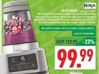 Marktkauf Ninja nutri mixer „foodi 2-in-1 power“ Angebot