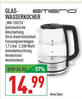 Marktkauf Emerio glas-wasserkocher Angebot