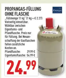 Marktkauf Rheingas propangas-füllung ohne flasche Angebot