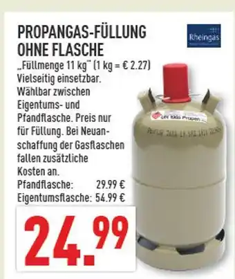 Marktkauf Rheingas propangas-füllung ohne flasche Angebot