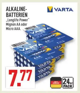 Marktkauf Varta mignon aa oder micro aaa Angebot