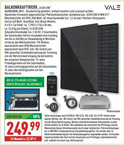 Marktkauf Vale balkonkraftwerk „ecoflow“ Angebot