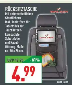 Marktkauf Walser rücksitztasche Angebot
