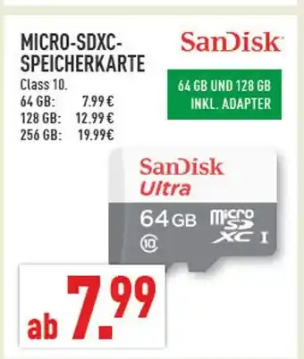 Marktkauf Sandisk micro-sdxc-speicherkarte Angebot