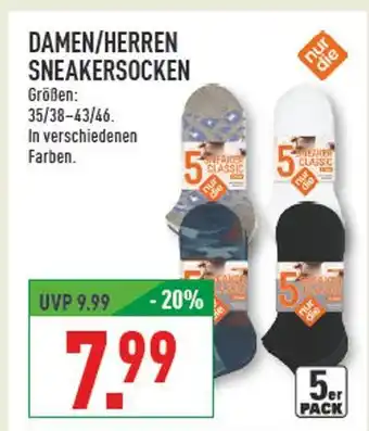 Marktkauf Nur die damen/herren sneakersocken Angebot