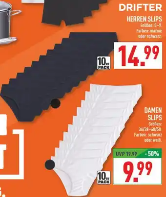 Marktkauf Drifter herren slips Angebot