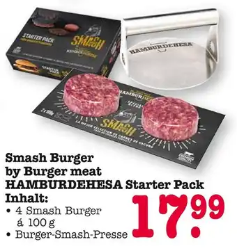 E-Center Hamburdehesa smash burger by burger meat starter pack Angebot