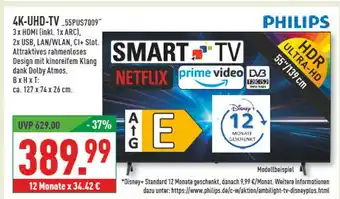 Marktkauf Philips 4k-uhd-tv Angebot