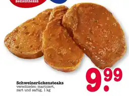 E-Center Schweinerückensteaks Angebot