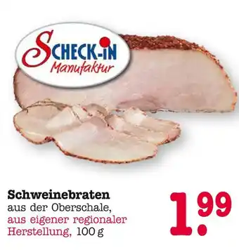 E-Center Scheck-in manufaktur schweinebraten Angebot