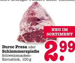 E-Center Duroc presa oder schlemmerspieße Angebot