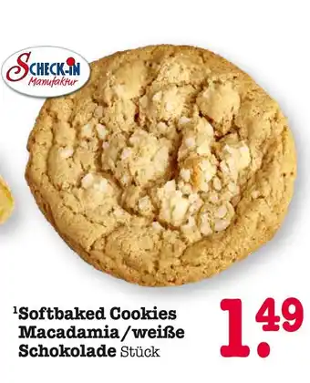 E-Center Scheck-in manufaktur softbaked cookies macadamia/weiße schokolade Angebot