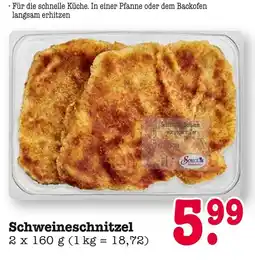 E-Center Schlachterei schweineschnitzel Angebot