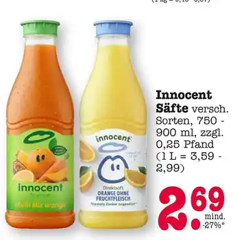 E-Center Innocent säfte Angebot