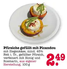E-Center Pfirsiche gefüllt mit picandou Angebot