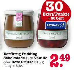 E-Center Syltet manufaktur dorfkrug pudding schokolade auch vanille oder rote grütze Angebot