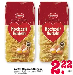 E-Center Zabler hochzeit nudeln Angebot
