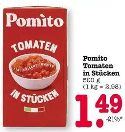 E-Center Pomito tomaten in stücken Angebot