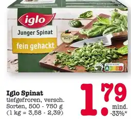 E-Center Iglo spinat Angebot